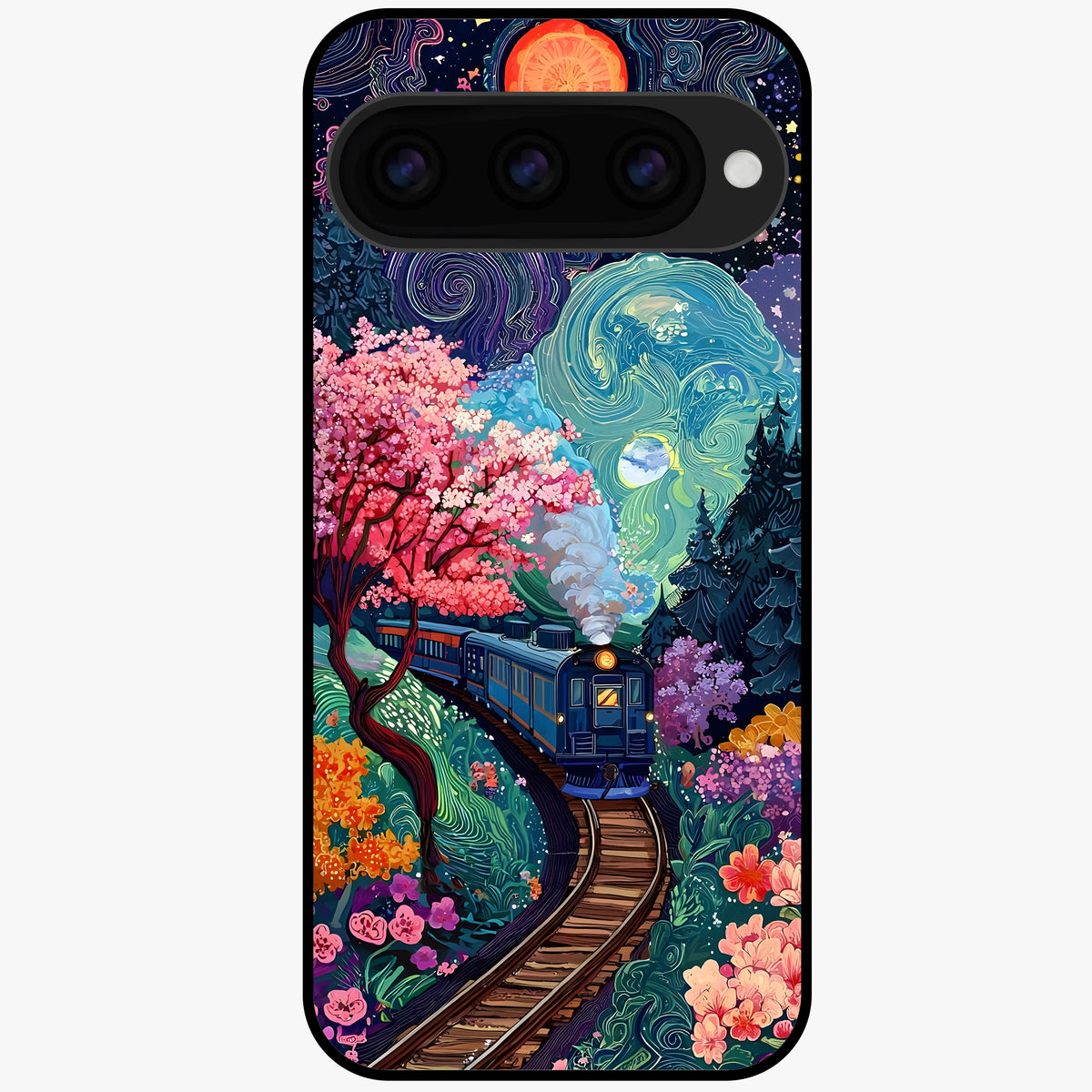  Digital Art Glass Case For Google Pixel 11 back cover – full design glossy printed glass finish