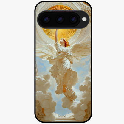  Divine Light Angel Glass Case For Google Pixel 11 back cover – full design glossy printed glass finish