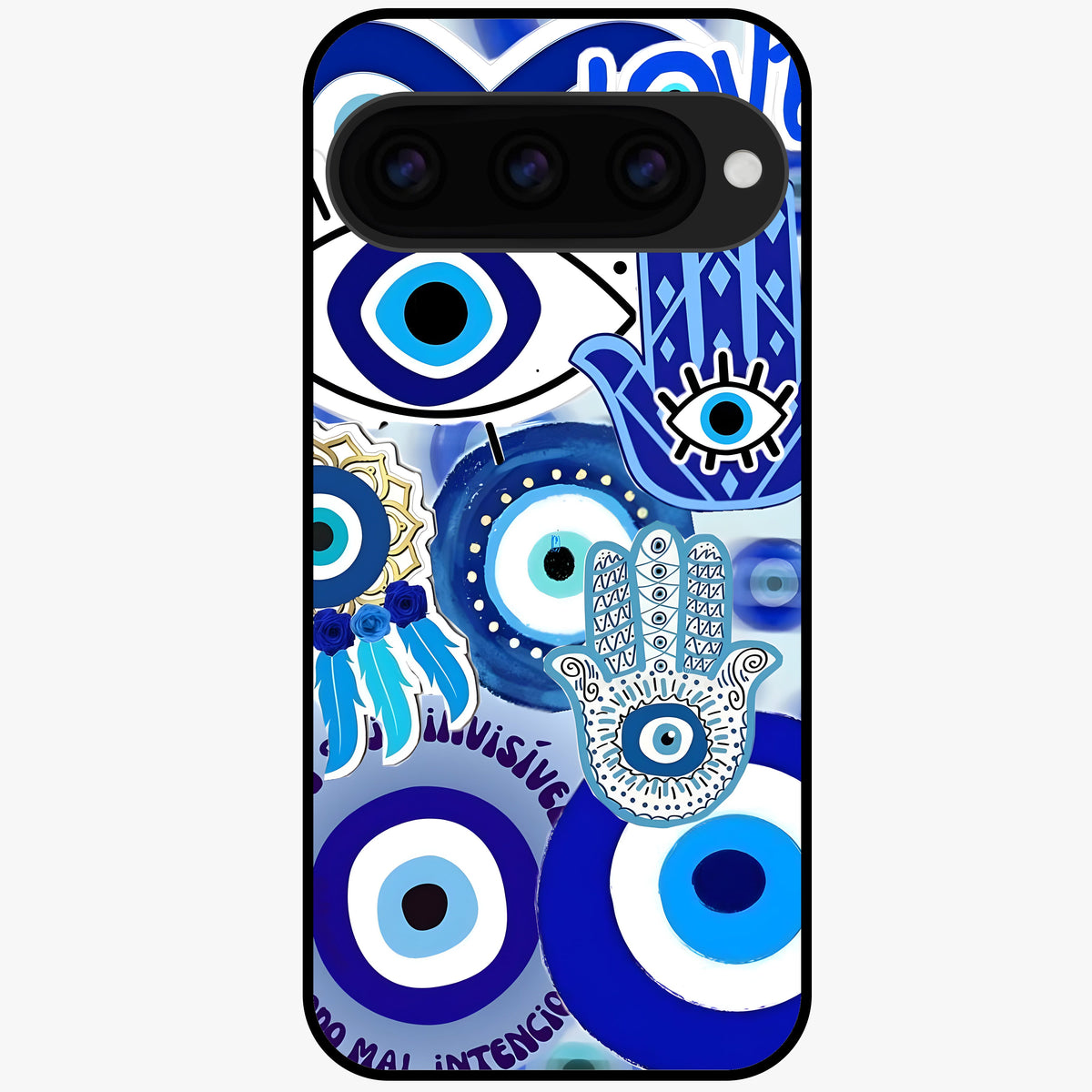  Evil Eyes Dream Glass Case For Google Pixel 11 back cover – full design glossy printed glass finish