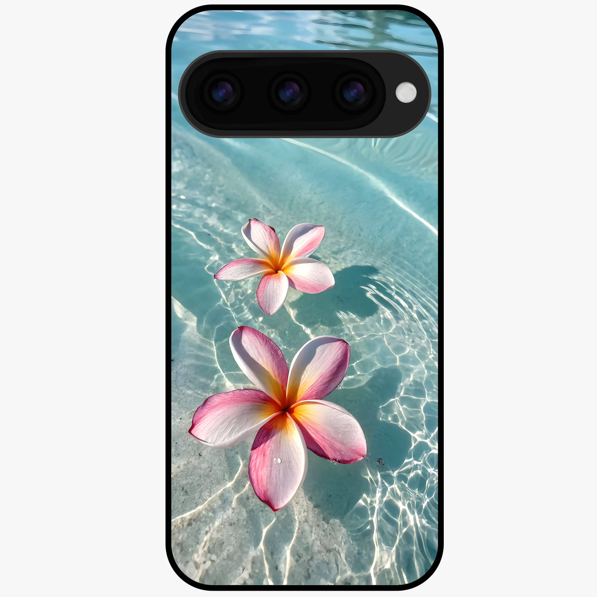  Floating Bloom Bliss Glass Case For Google Pixel 11 back cover – full design glossy printed glass finish