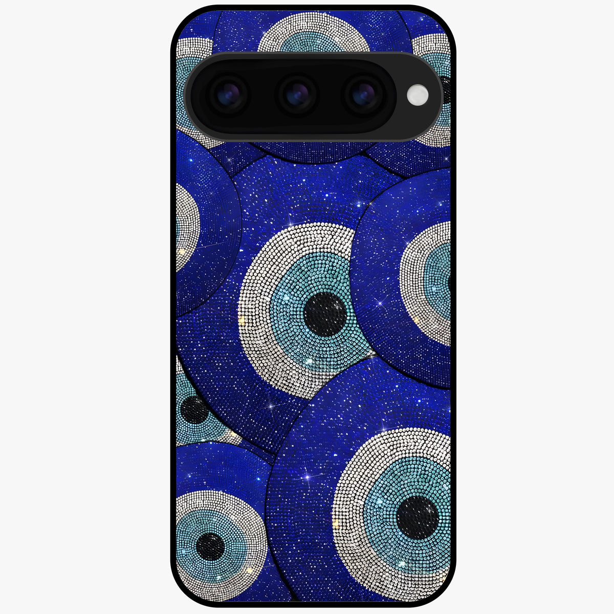  Galaxy Eye Flow Glass Case For Google Pixel 11 back cover – full design glossy printed glass finish