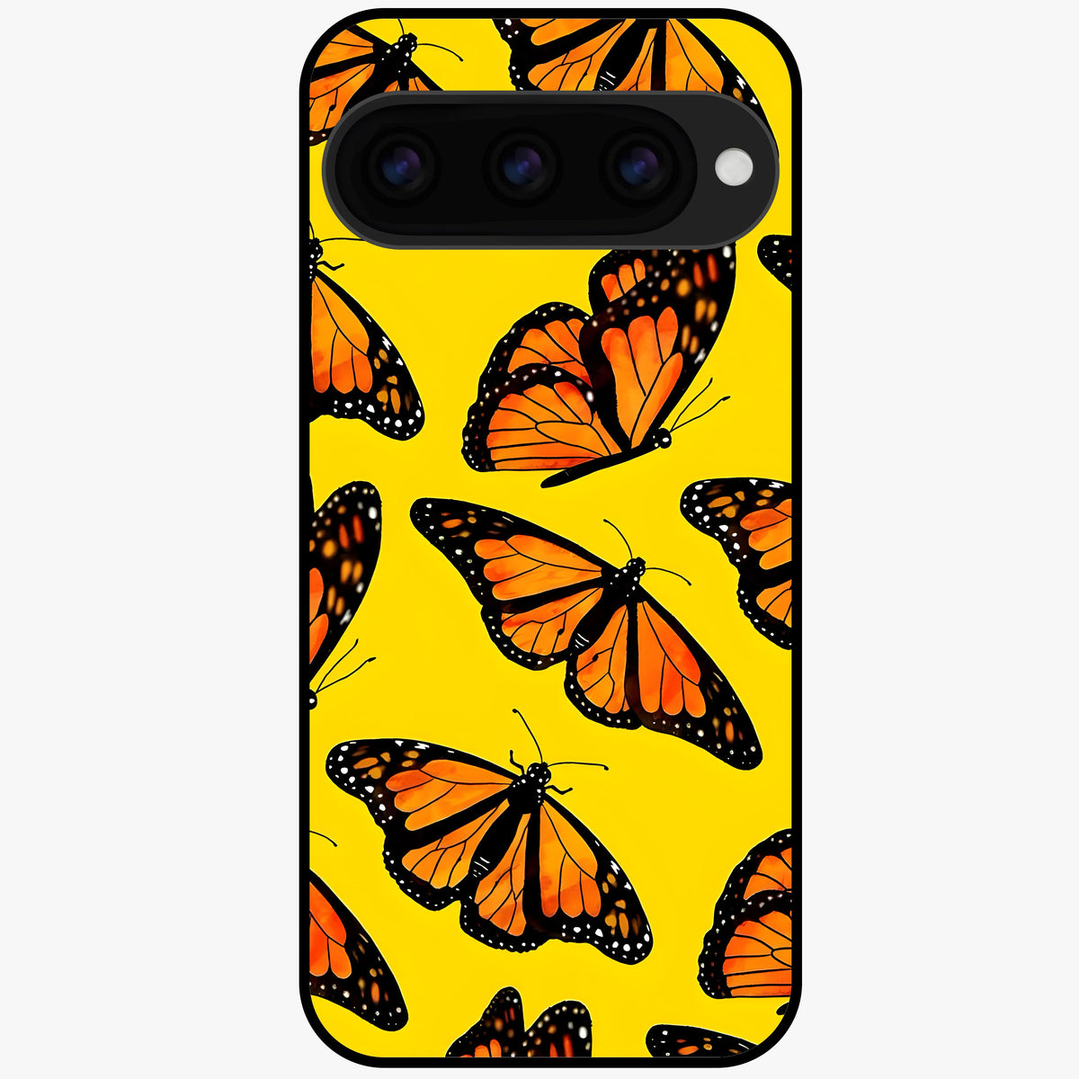  Golden Wing Flight Glass Case For Google Pixel 11 back cover – full design glossy printed glass finish