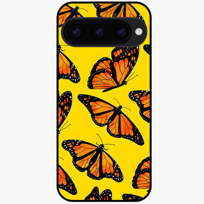  Golden Wing Flight Glass Case For Google Pixel 11 back cover – full design glossy printed glass finish