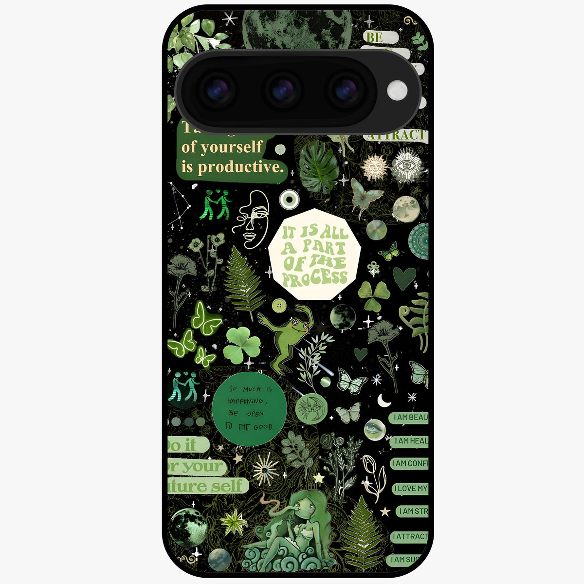  Green Lemon Glass Case For Google Pixel 11 back cover – full design glossy printed glass finish