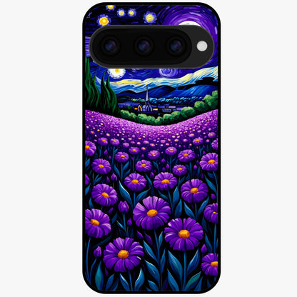  Lavender Moon Field Glass Case For Google Pixel 11 back cover – full design glossy printed glass finish