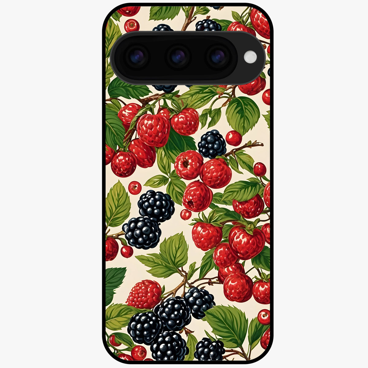  Mixed Berry Collage Glass Case For Google Pixel 11 back cover – full design glossy printed glass finish