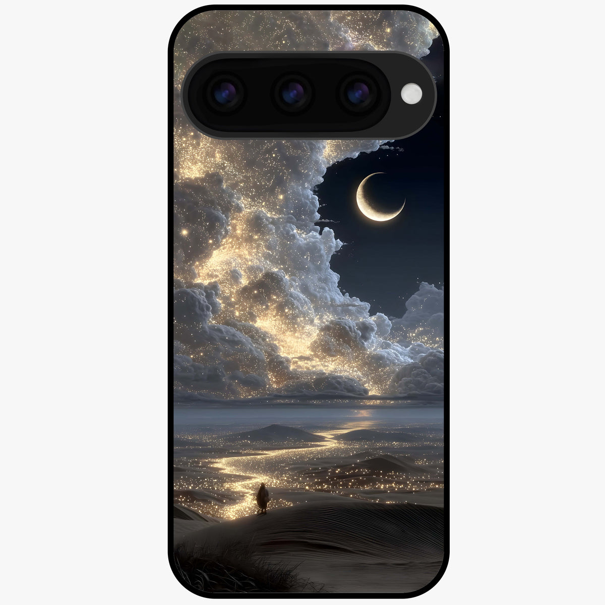  Moonlight Spark Path Glass Case For Google Pixel 11 back cover – full design glossy printed glass finish