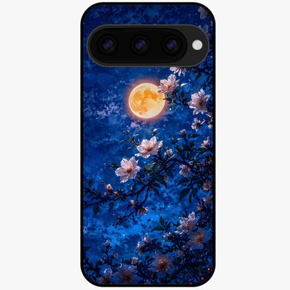  Moonlit Blossoms Night Glass Case For Google Pixel 11 back cover – full design glossy printed glass finish