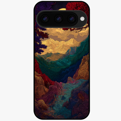 Mystic Valley Light Glass Case For Google Pixel 11 back cover – full design glossy printed glass finish