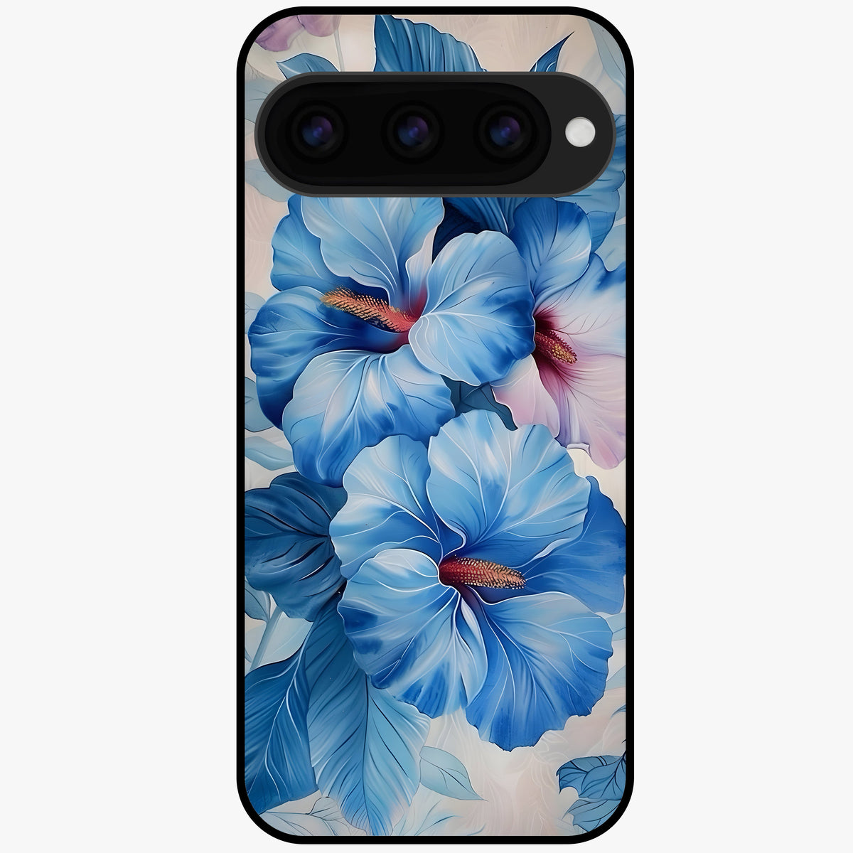  Ocean Hibiscus Grace Glass Case For Google Pixel 11 back cover – full design glossy printed glass finish