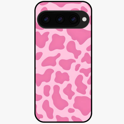  Pink Sunflower Glow Glass Case For Google Pixel 11 back cover – full design glossy printed glass finish