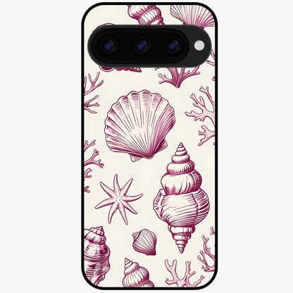  Pink Moo Magic Glass Case For Google Pixel 11 back cover – full design glossy printed glass finish