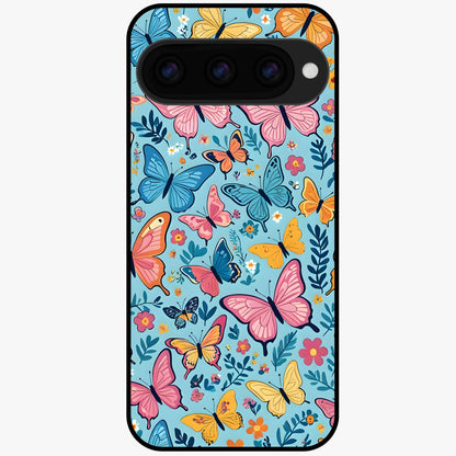  Spring Wing Garden Glass Case For Google Pixel 11 back cover – full design glossy printed glass finish