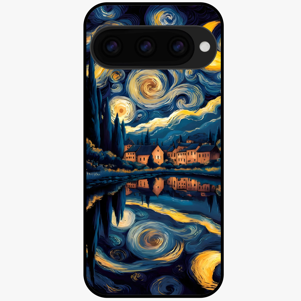  Starry Sky Serenity Glass Case For Google Pixel 11 back cover – full design glossy printed glass finish