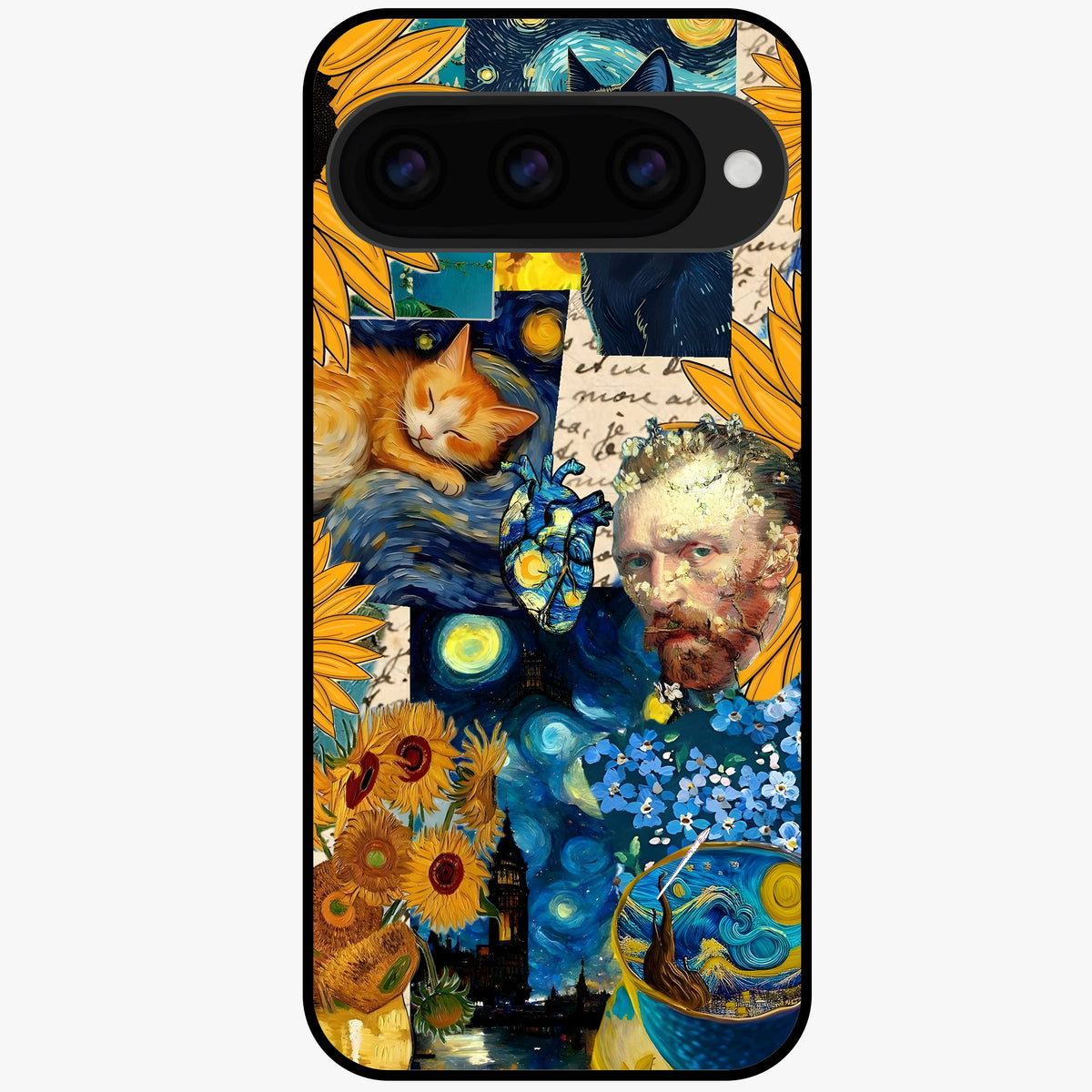  Sunflower Sky Bloom Glass Case For Google Pixel 11 back cover – full design glossy printed glass finish