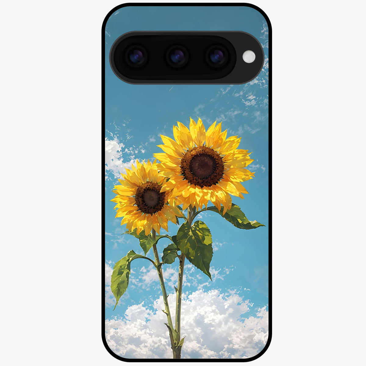  Sun Moon Balance Glass Case For Google Pixel 11 back cover – full design glossy printed glass finish