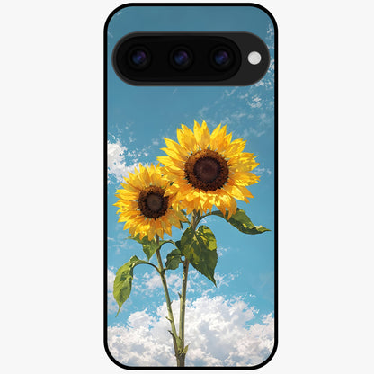  Sun Moon Balance Glass Case For Google Pixel 11 back cover – full design glossy printed glass finish