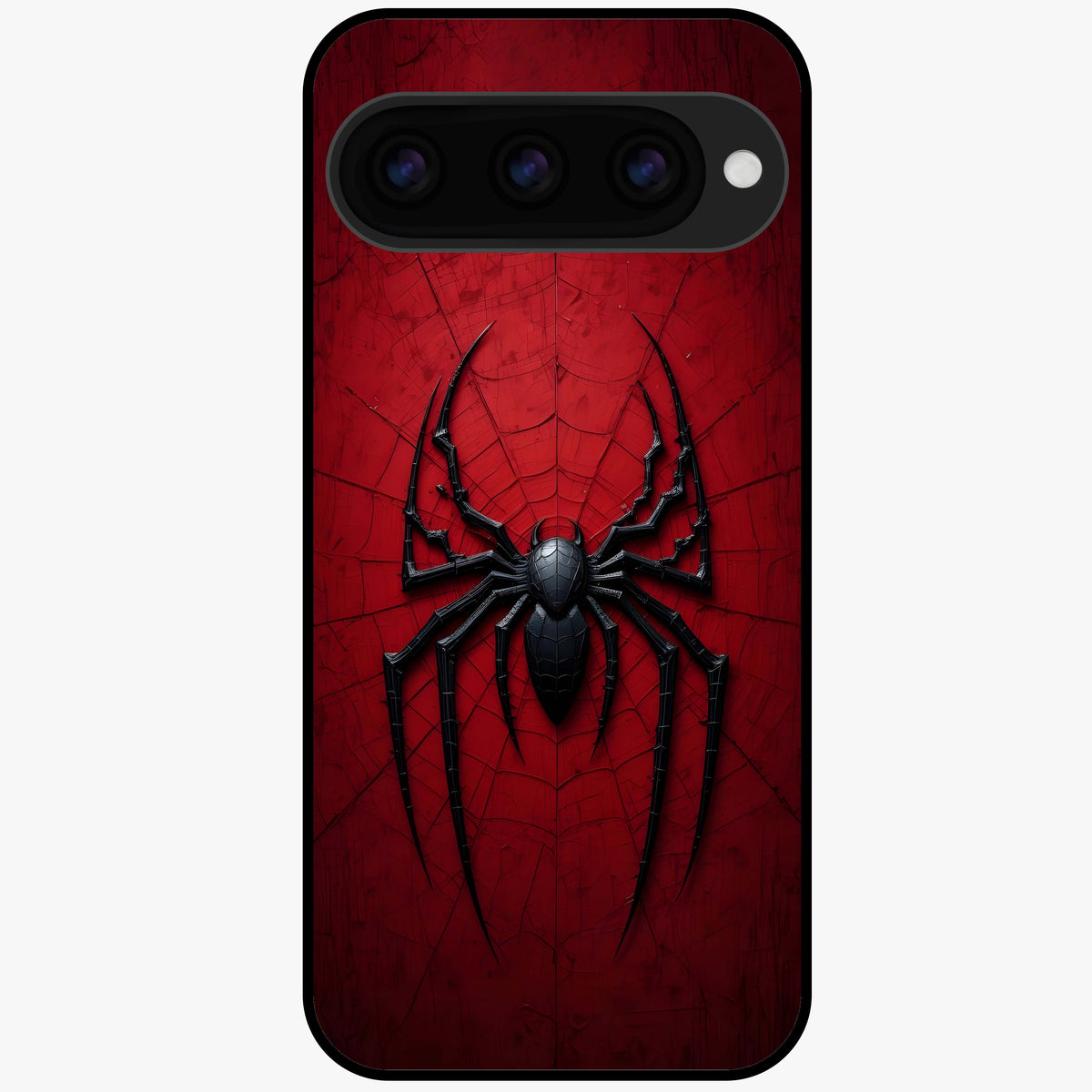 Superhero Web Emblem Glass Case For Google Pixel 11 back cover – full design glossy printed glass finish