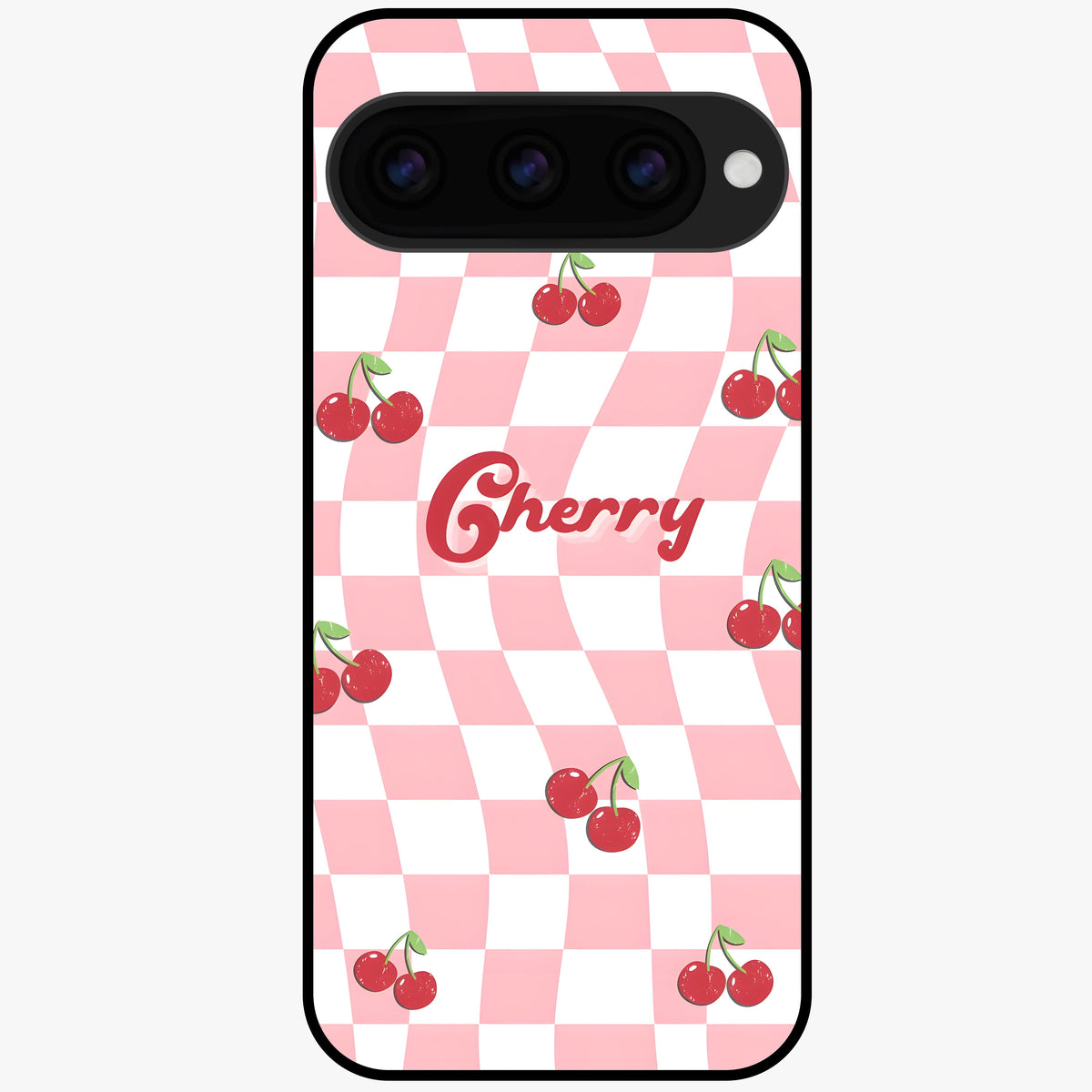  Sweet Cherry Vibes Glass Case For Google Pixel 11 back cover – full design glossy printed glass finish