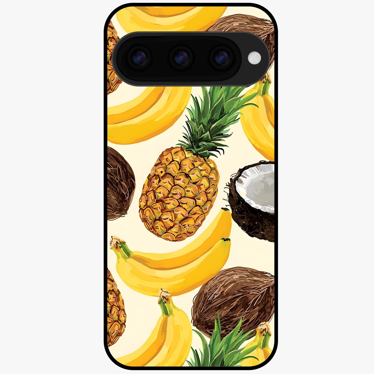  Tropical Fruit Mood Glass Case For Google Pixel 11 back cover – full design glossy printed glass finish