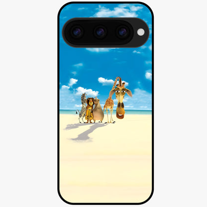  Tropical Fun Squad Glass Case For Google Pixel 11 back cover – full design glossy printed glass finish