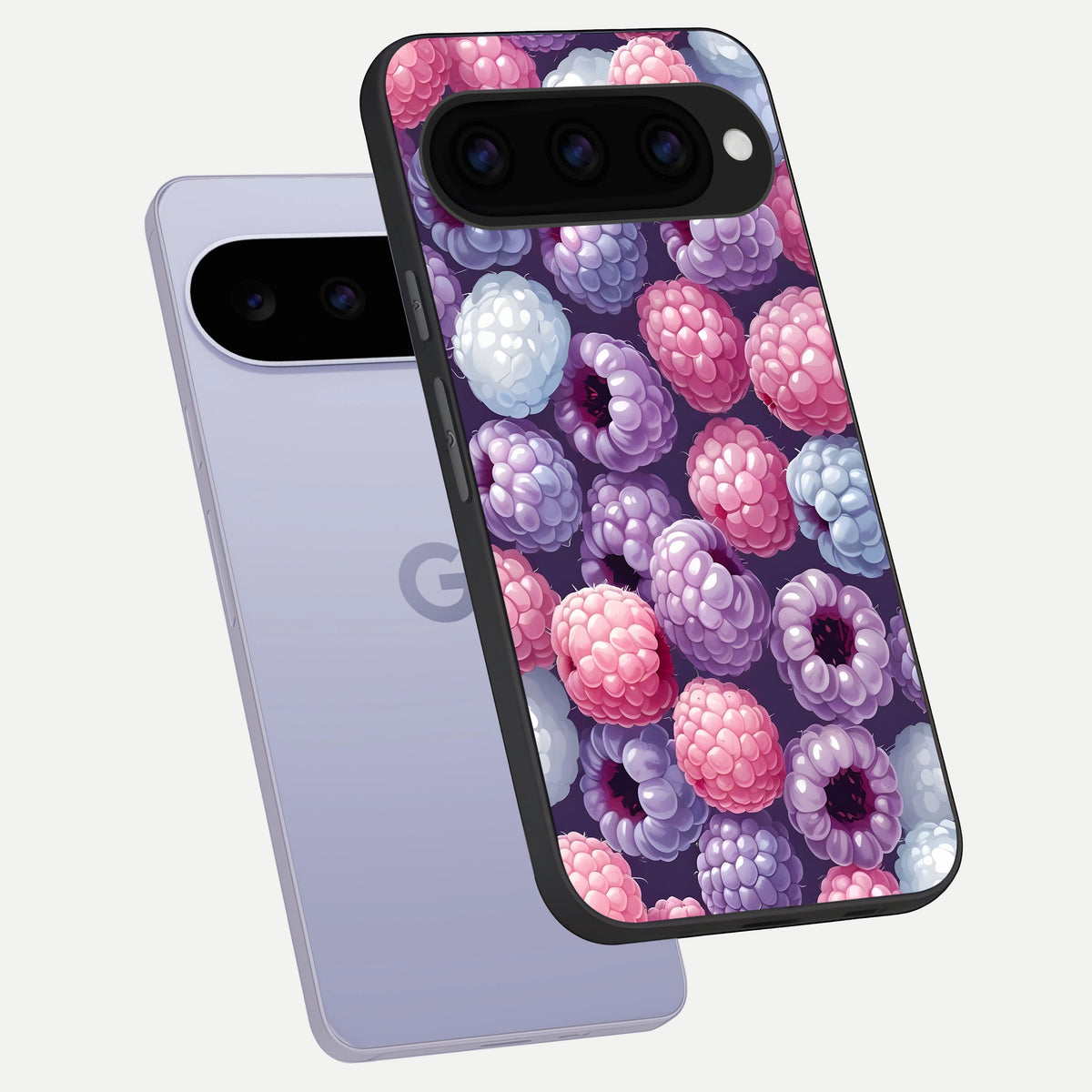  Berry Candy Pop phone case For Google Pixel 11 showing premium glass back cover with detailed artwork