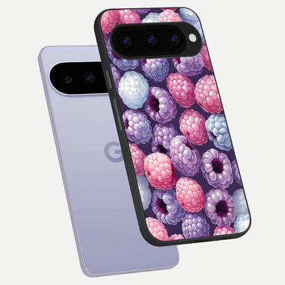  Berry Candy Pop phone case For Google Pixel 11 showing premium glass back cover with detailed artwork