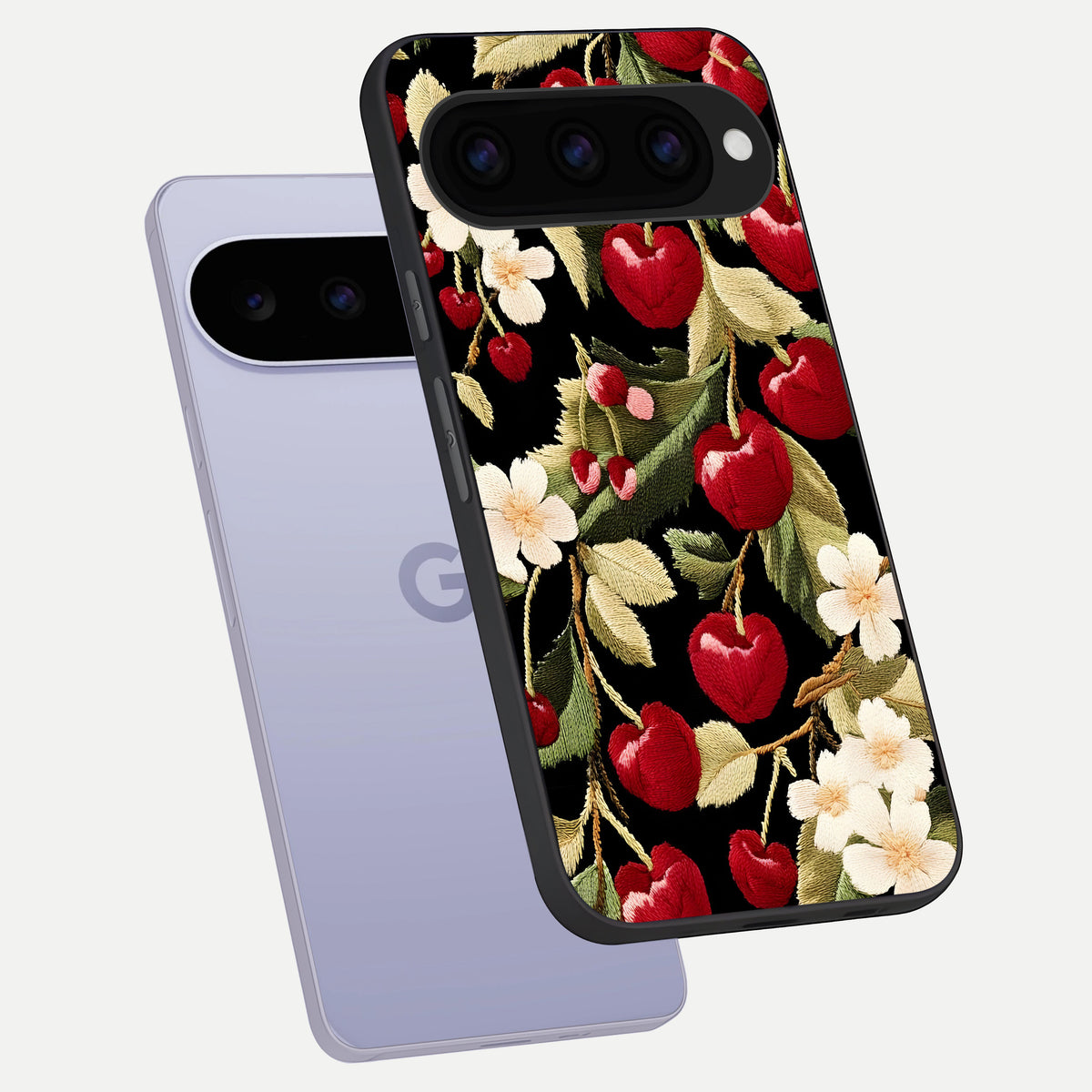  Blooming Spendor Bird phone case For Google Pixel 11 showing premium glass back cover with detailed artwork