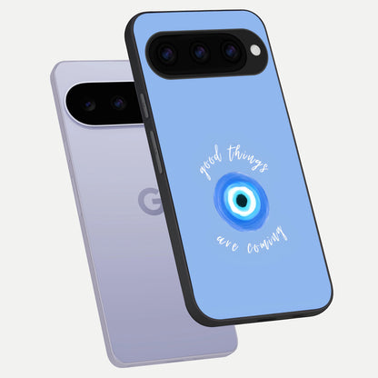  Bright Future Ahead phone case For Google Pixel 11 showing premium glass back cover with detailed artwork
