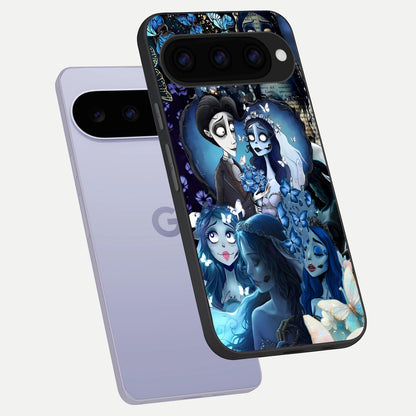  Butterfly Ghost Soul phone case For Google Pixel 11 showing premium glass back cover with detailed artwork