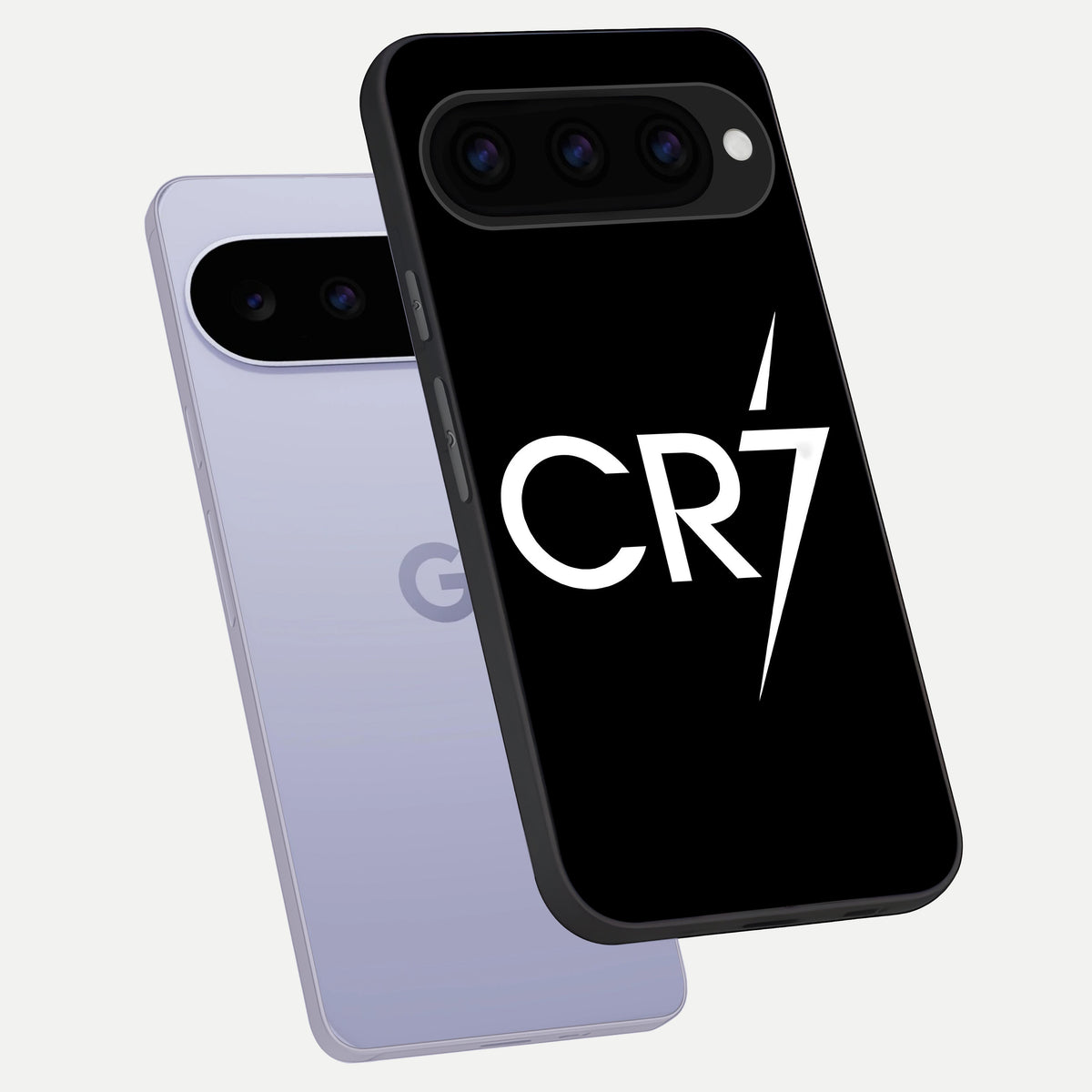  CR7 Elite Strike phone case For Google Pixel 11 showing premium glass back cover with detailed artwork