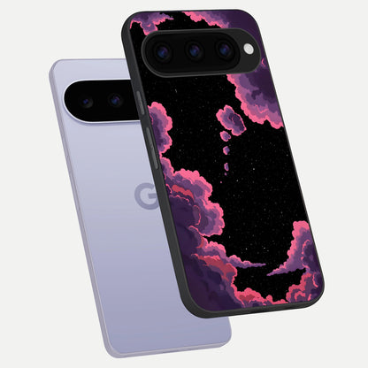  Cosmic Cloud Journey phone case For Google Pixel 11 showing premium glass back cover with detailed artwork