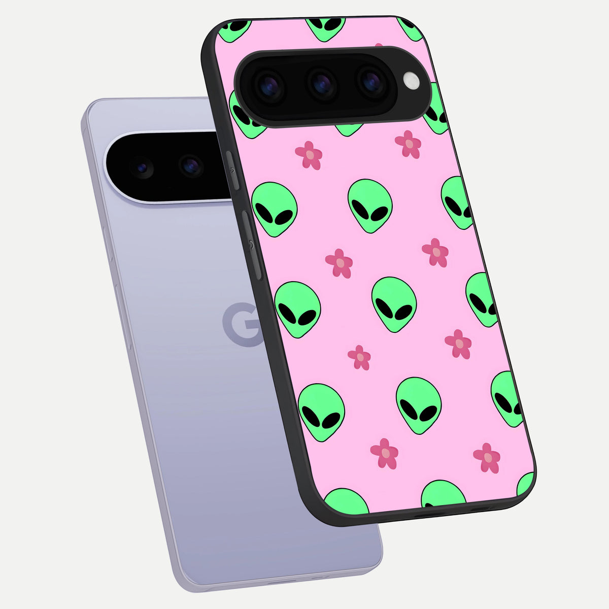  Cosmic Cute Crush phone case For Google Pixel 11 showing premium glass back cover with detailed artwork