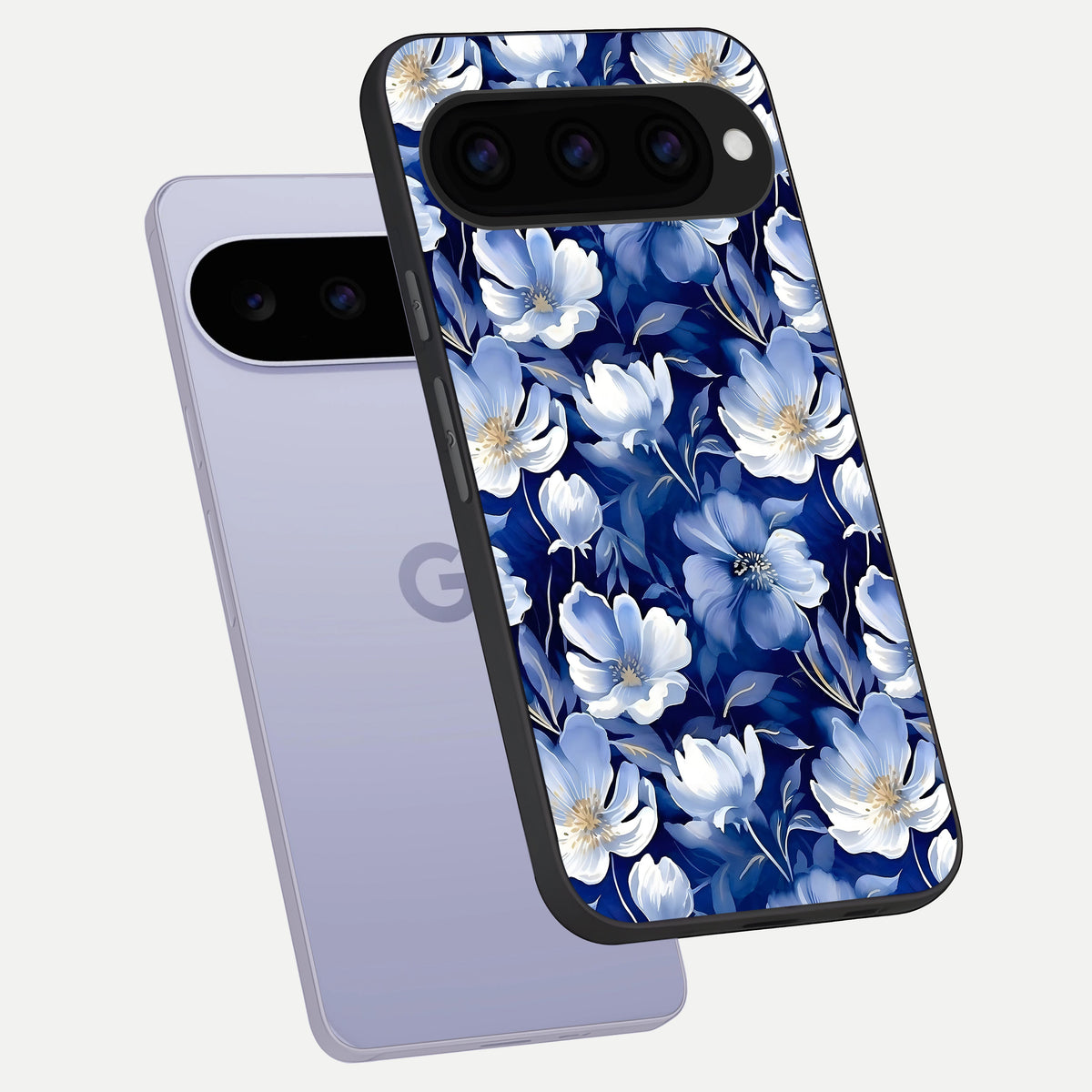  Cute Floral Patterns phone case For Google Pixel 11 showing premium glass back cover with detailed artwork