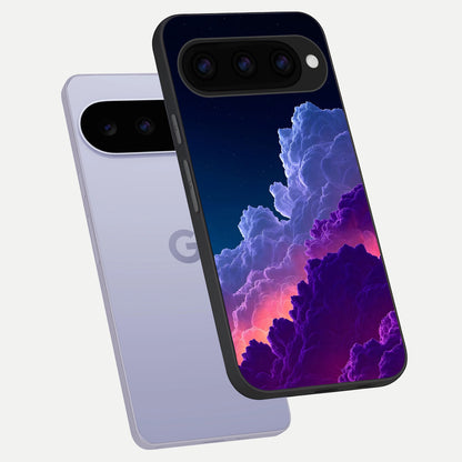  Dreamy Cloud Skies phone case For Google Pixel 11 showing premium glass back cover with detailed artwork