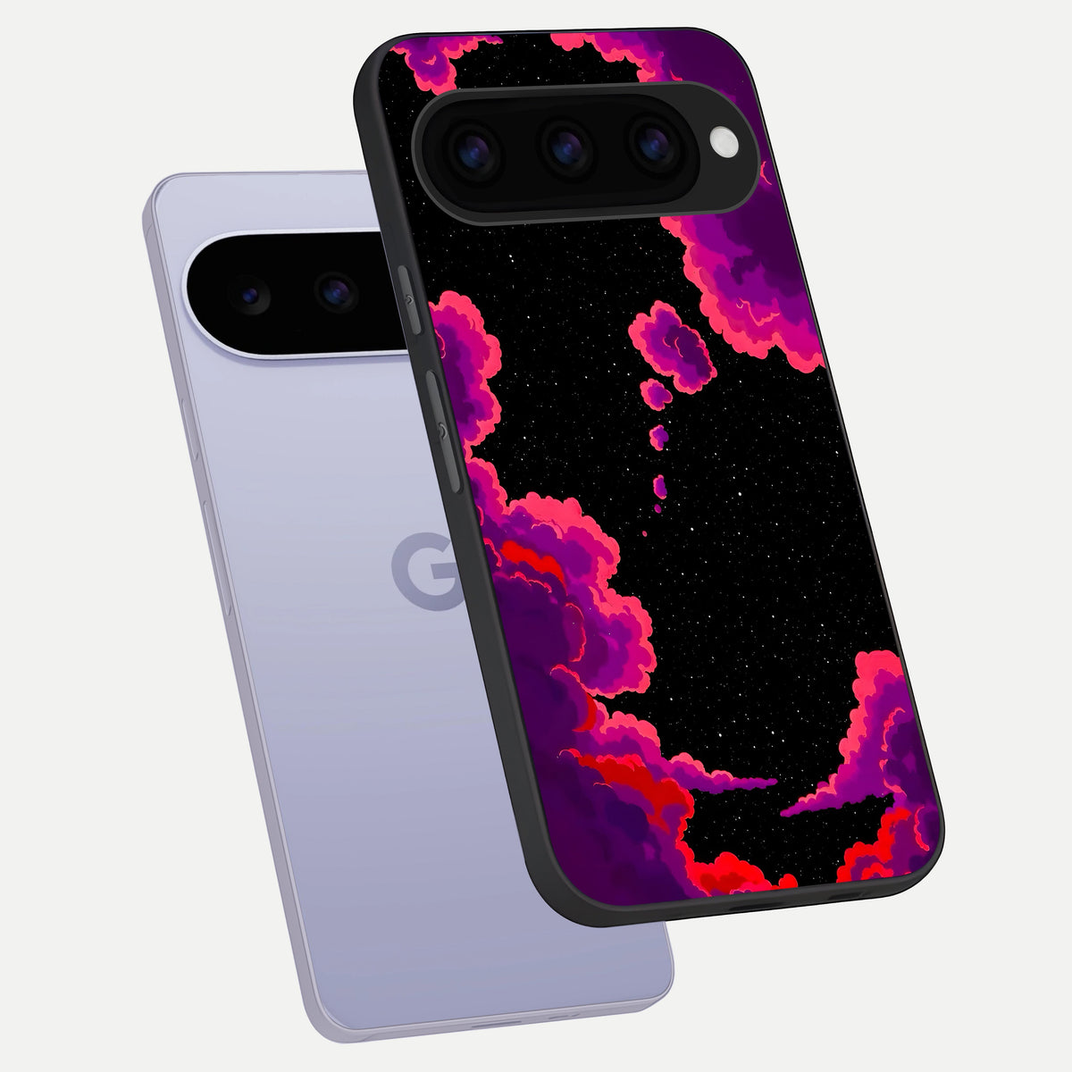  Galaxy Dream Frame phone case For Google Pixel 11 showing premium glass back cover with detailed artwork