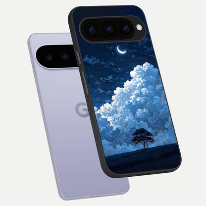  Midnight Sky Serenity phone case For Google Pixel 11 showing premium glass back cover with detailed artwork