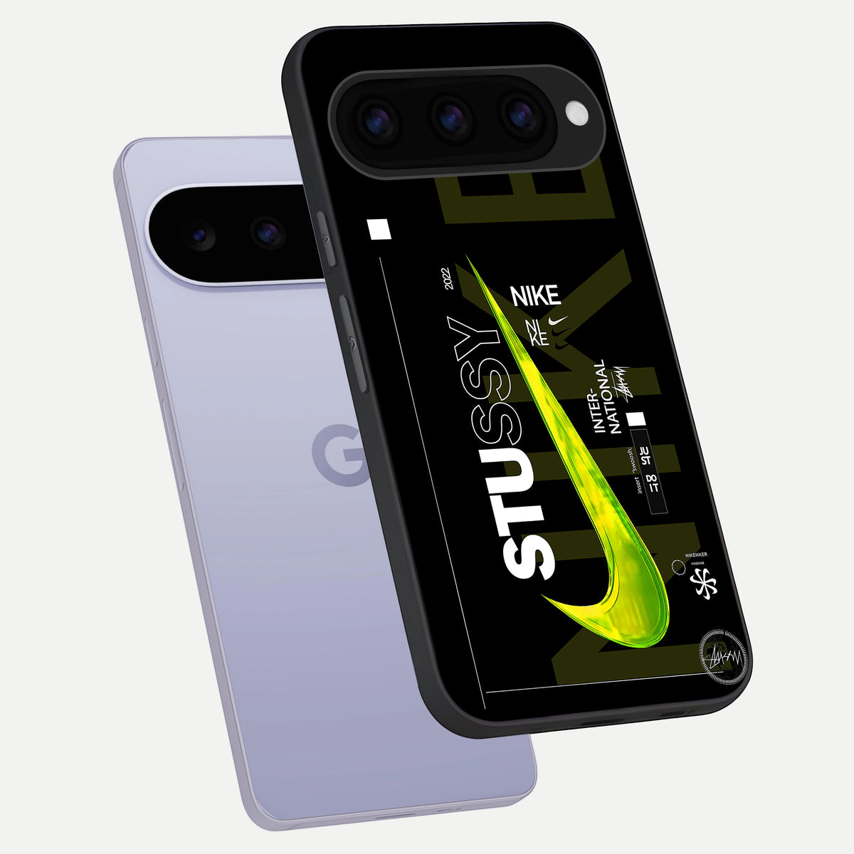  Neon Street Edition phone case For Google Pixel 11 showing premium glass back cover with detailed artwork