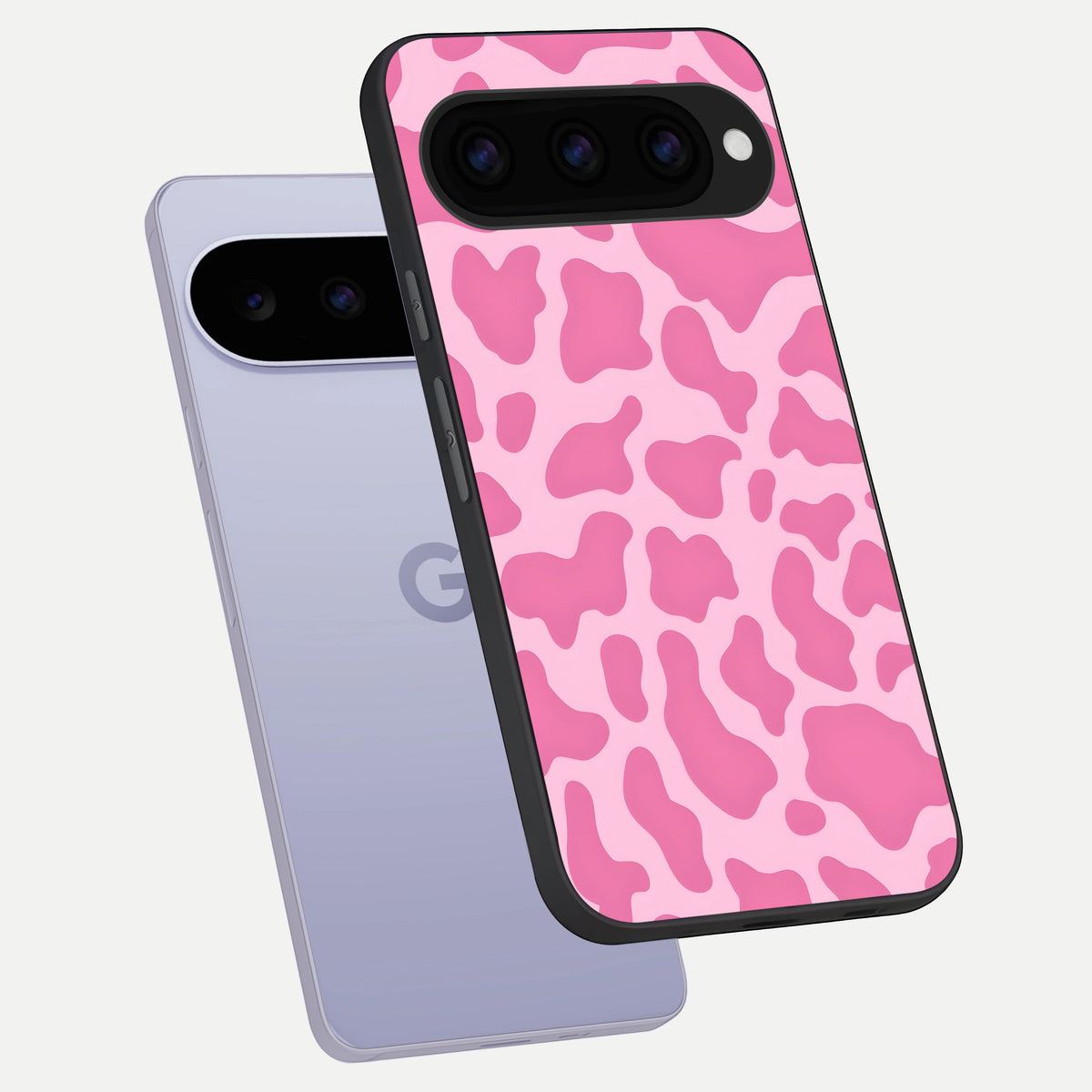  Pink Sunflower Glow phone case For Google Pixel 11 showing premium glass back cover with detailed artwork