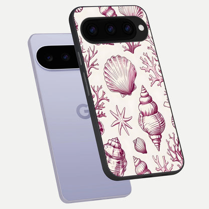  Pink Moo Magic phone case For Google Pixel 11 showing premium glass back cover with detailed artwork