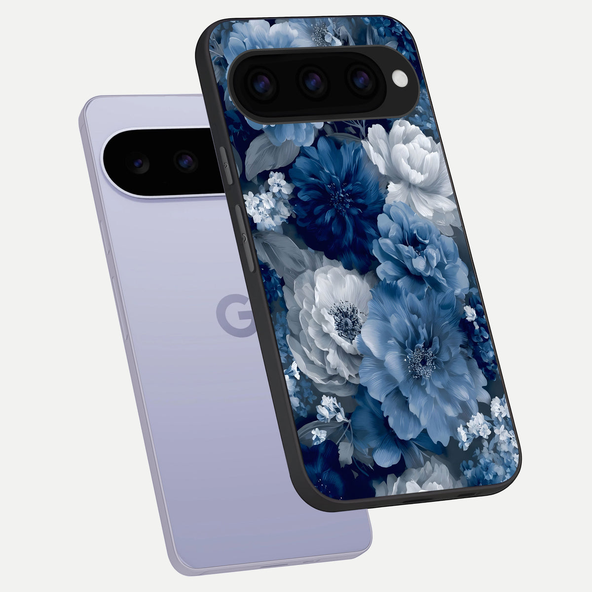  Royal Bloom Garden phone case For Google Pixel 11 showing premium glass back cover with detailed artwork