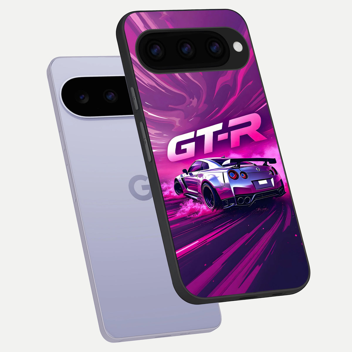  Speed Drift Legend phone case For Google Pixel 11 showing premium glass back cover with detailed artwork