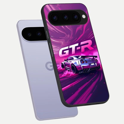  Speed Drift Legend phone case For Google Pixel 11 showing premium glass back cover with detailed artwork