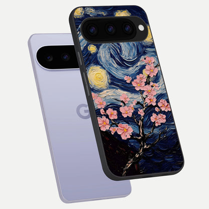  Van Gogh Scenery phone case For Google Pixel 11 showing premium glass back cover with detailed artwork