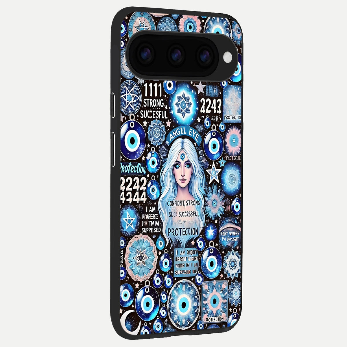 Angel Aura Shield back cover For Google Pixel 11 slim fit glass case with vibrant aesthetic design