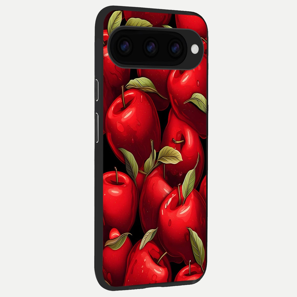  Apple Pattern back cover For Google Pixel 11 slim fit glass case with vibrant aesthetic design