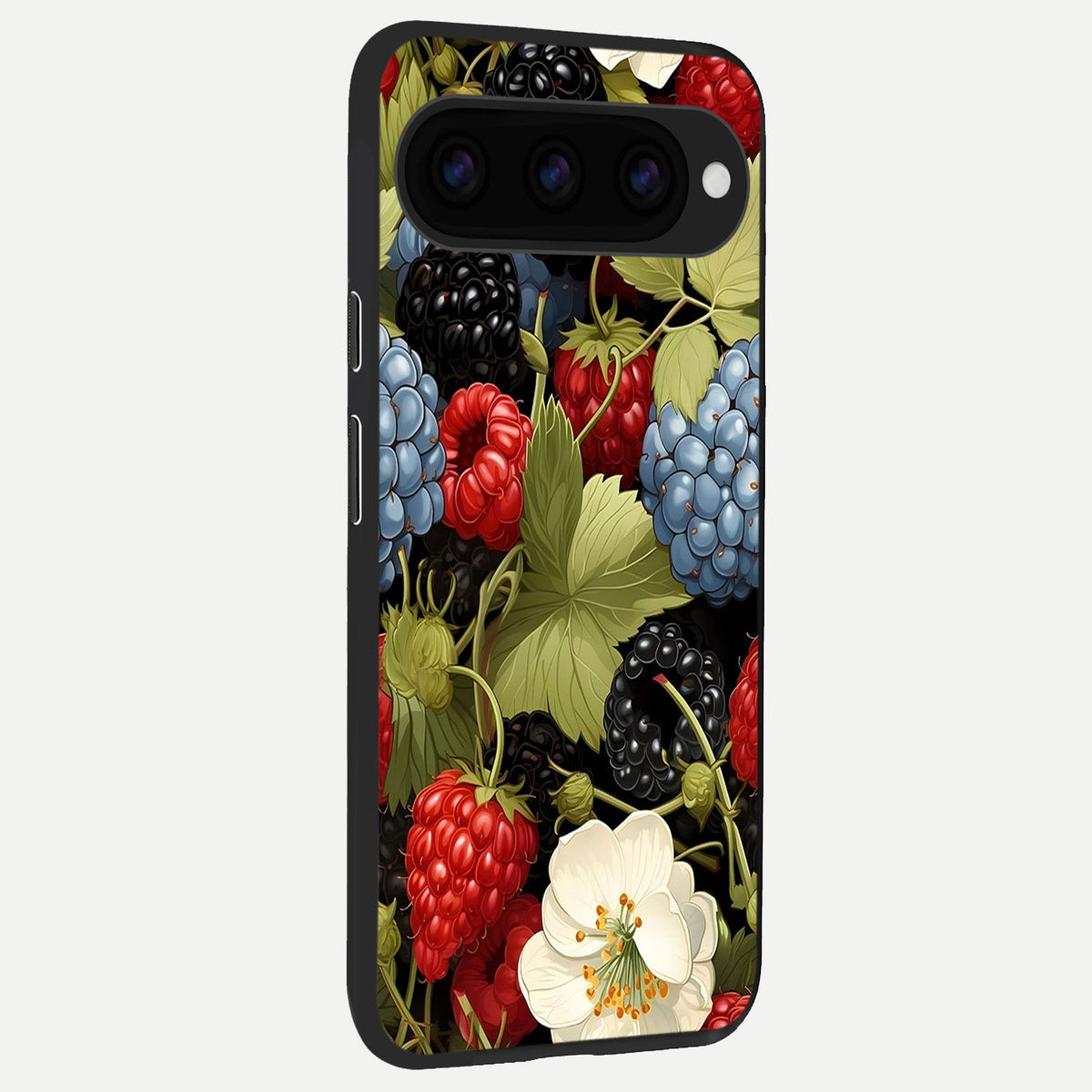  Berry Bloom Charm back cover For Google Pixel 11 slim fit glass case with vibrant aesthetic design