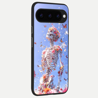  Bloom Beyond Bones back cover For Google Pixel 11 slim fit glass case with vibrant aesthetic design