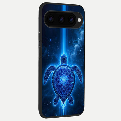  Blue Galaxy Turtle back cover For Google Pixel 11 slim fit glass case with vibrant aesthetic design