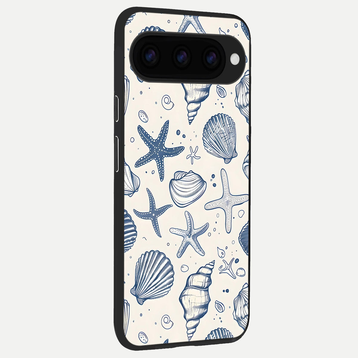  Blue Ocean Outline back cover For Google Pixel 11 slim fit glass case with vibrant aesthetic design